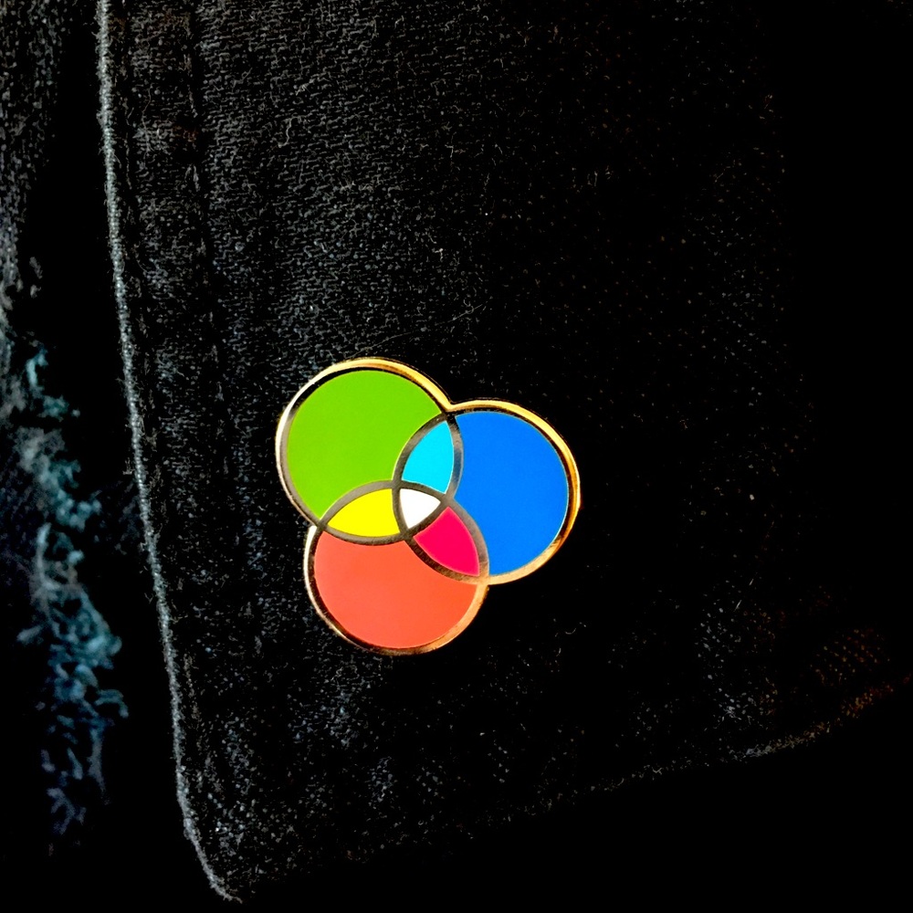 These are things - CYMK enamel pin
